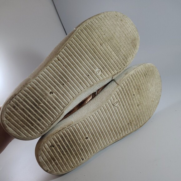 Charles Albert Ladies Slip On Flats Gold Size 8 Bronze Copper - Picture 6 of 7